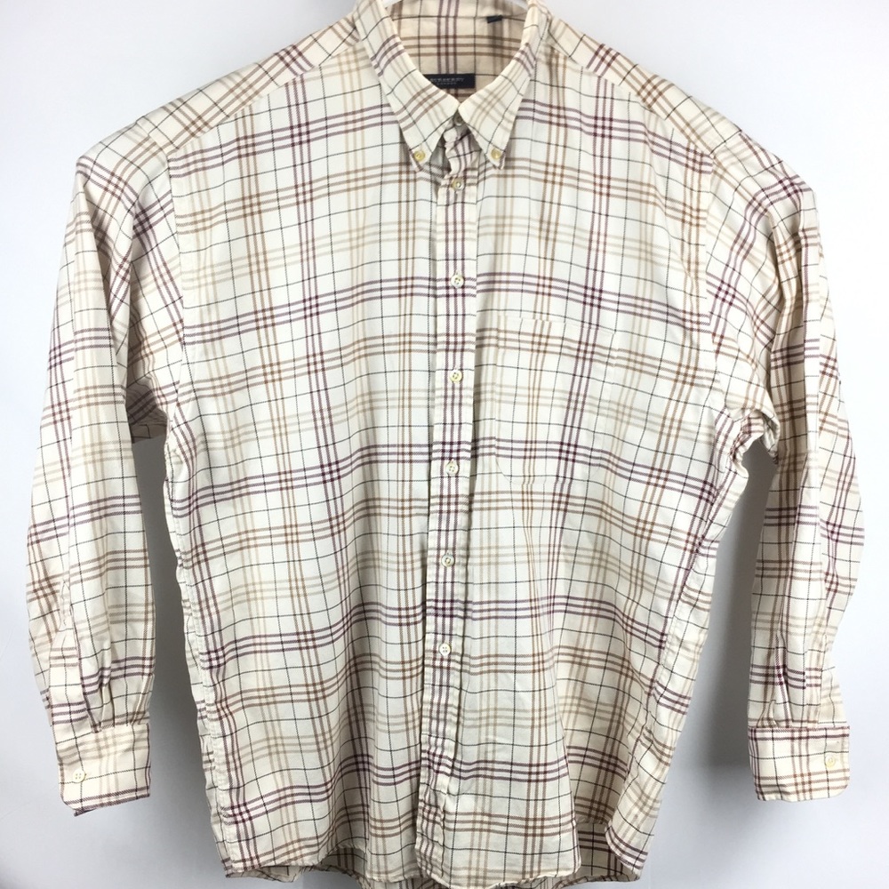 Burberry Men's Long Sleeve Button Down Shirt XL